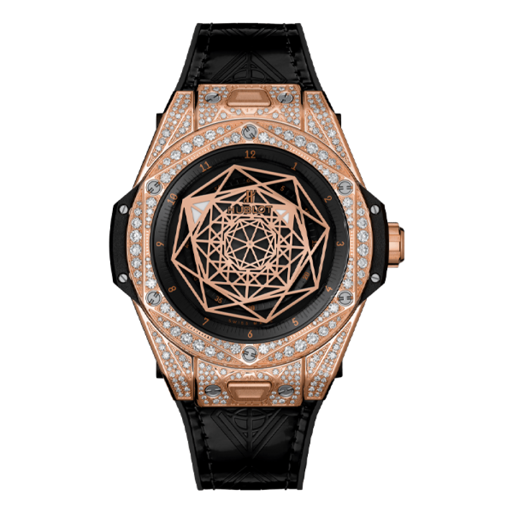 Hublot Big Bang Sang Bleu I King Gold Pavé